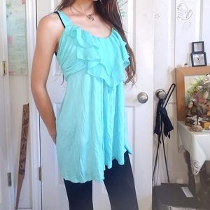 Y2K Waterfall Neckline Blouse